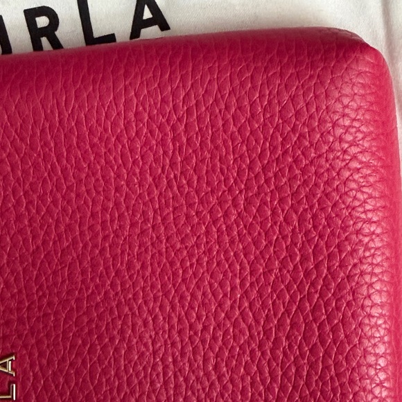 Furla Fuchsia Leather Wristlet - Picture 8 of 11